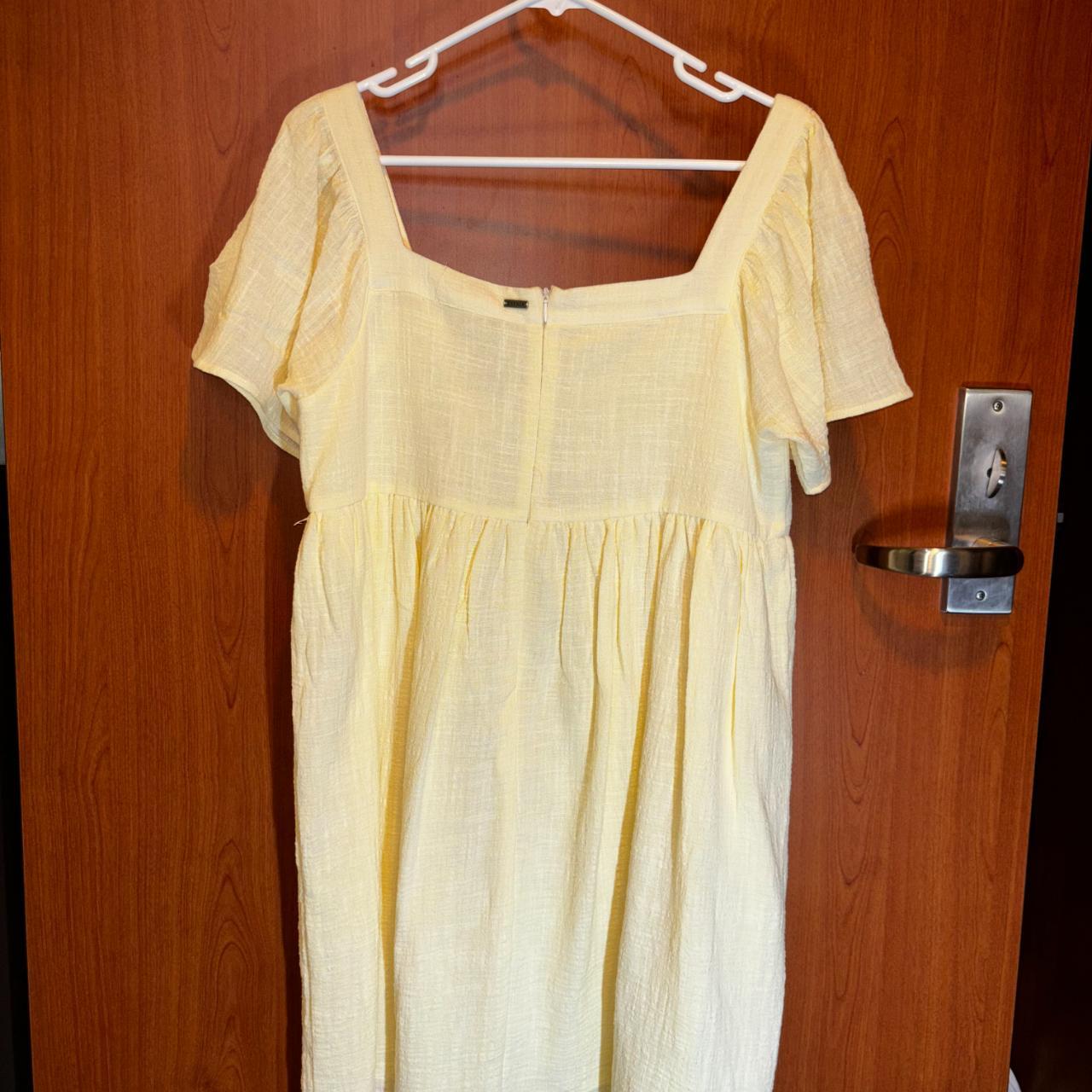 Yellow Ghanda Dress NEVER WORN Size Medium - Depop