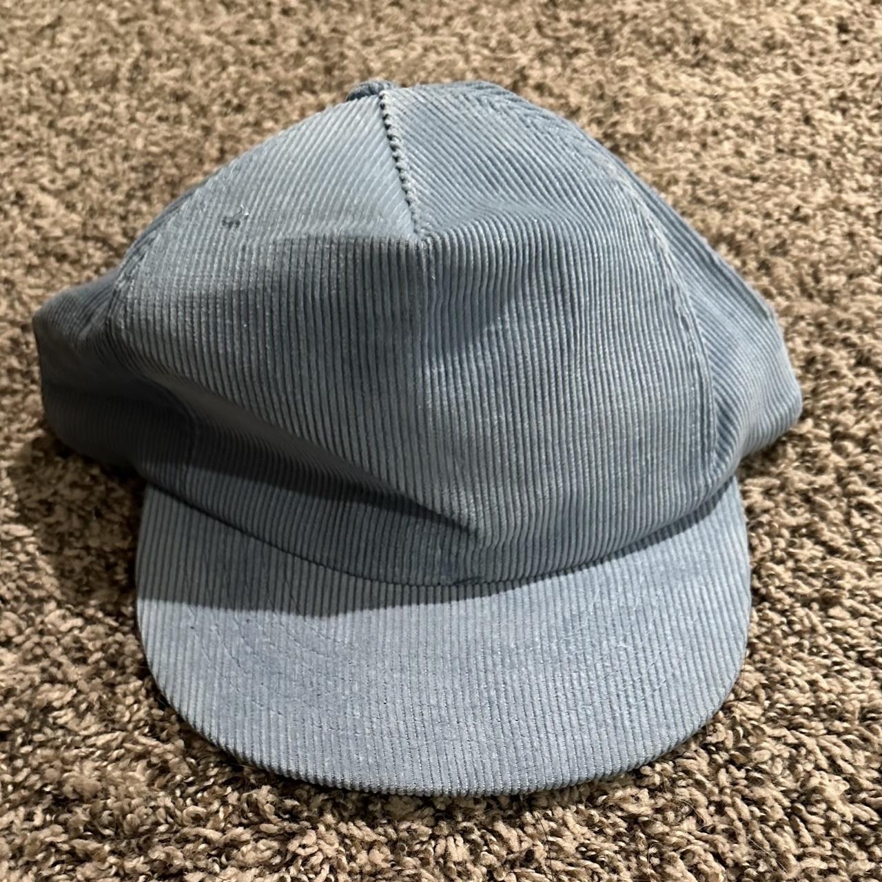 Light blue corduroy hat. - Depop