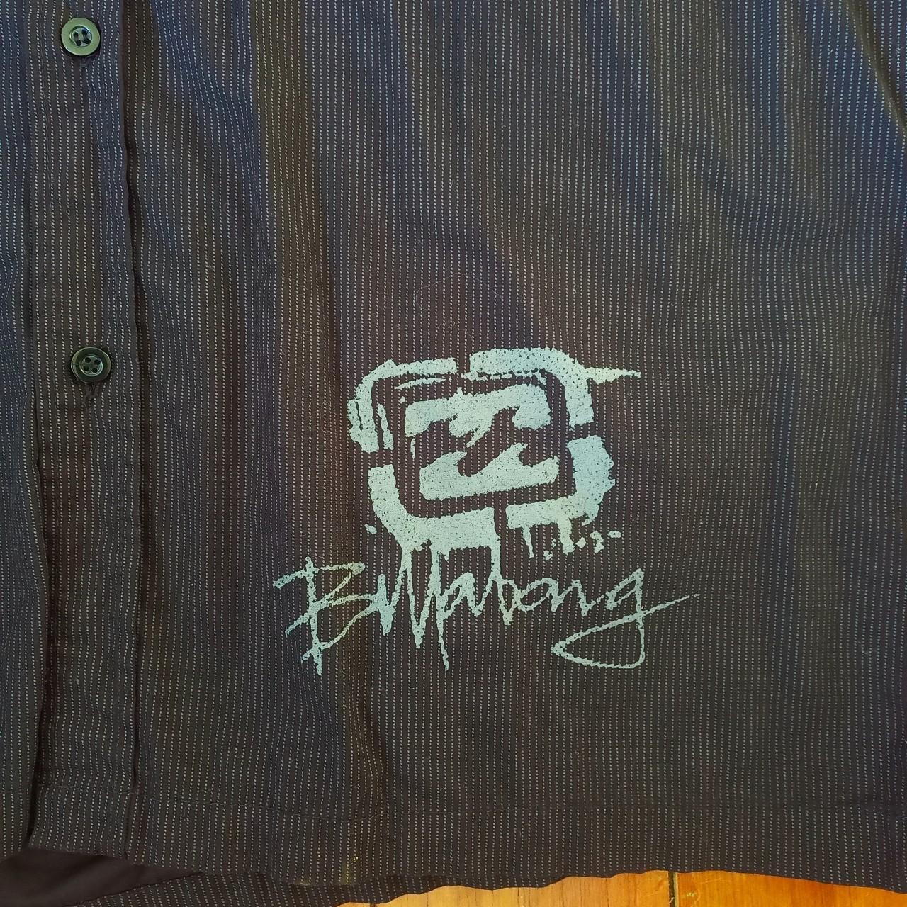 Billabong black shirt sleeve button up shirt, size XXL. Depop