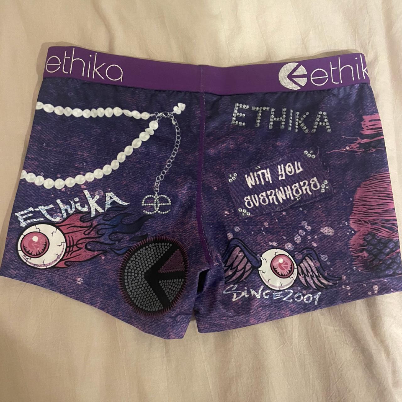 Pink women's ethikas shorts/boxers - worn once but - Depop