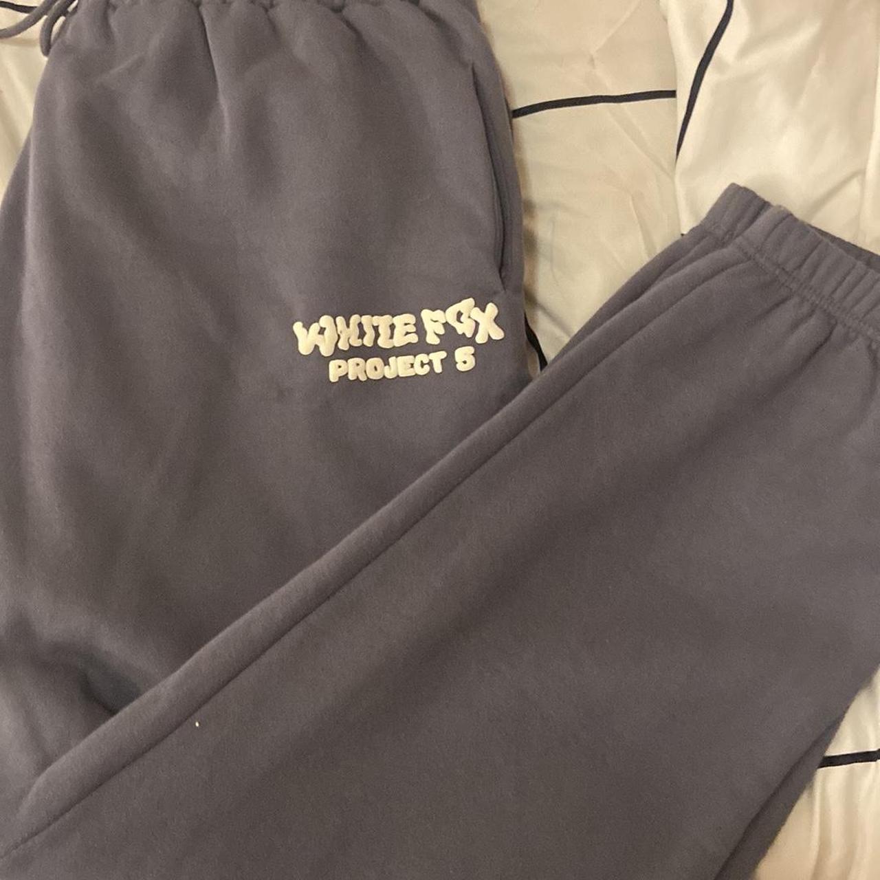 White fox sweatpants Depop