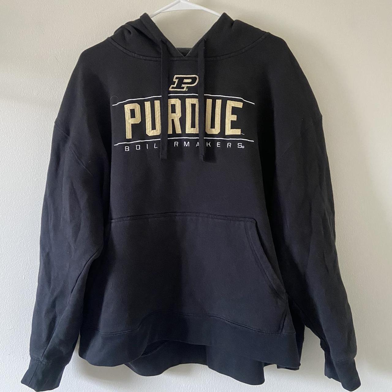 Black Purdue University Hoodie No Flaws Size: No... - Depop