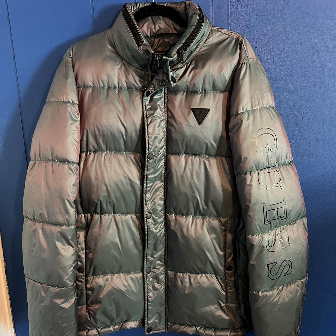 Guess iridescent puffer jacket hotsell