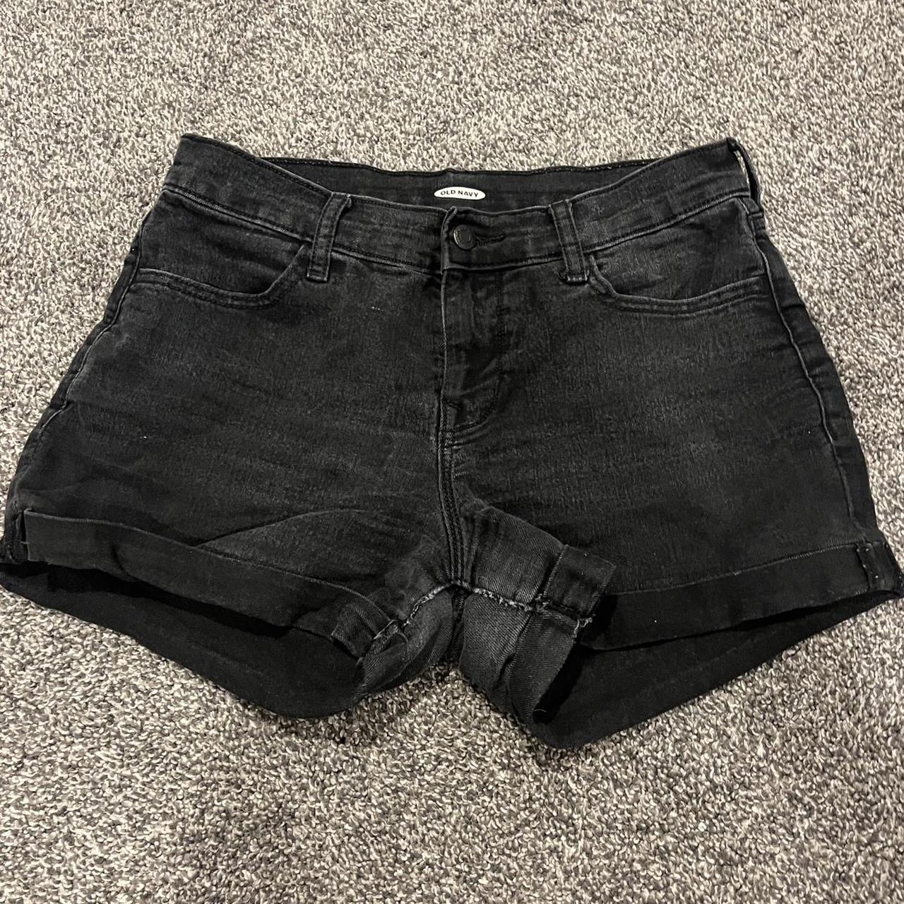 Cute black jean shorts on sale