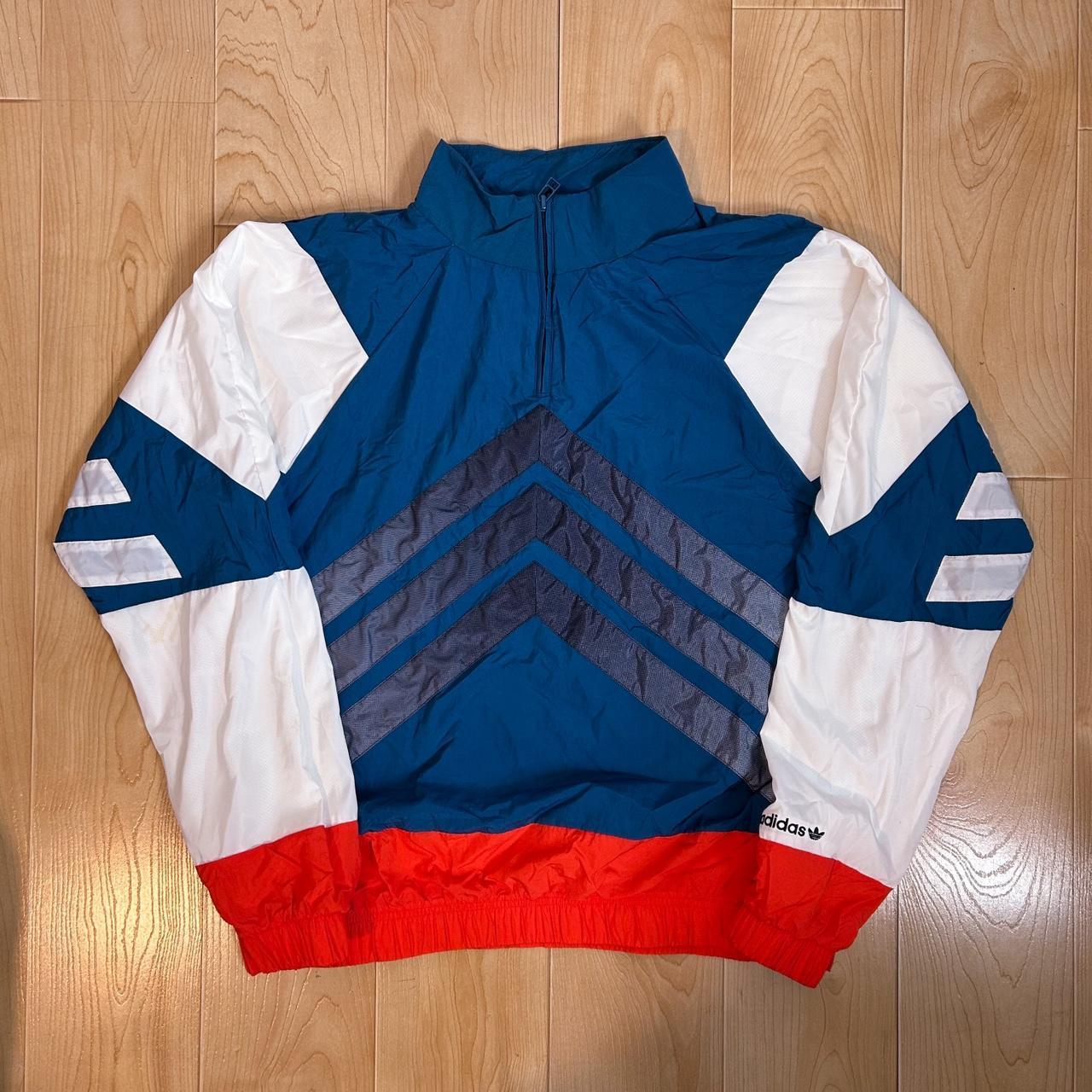 Adidas v stripes on sale windbreaker