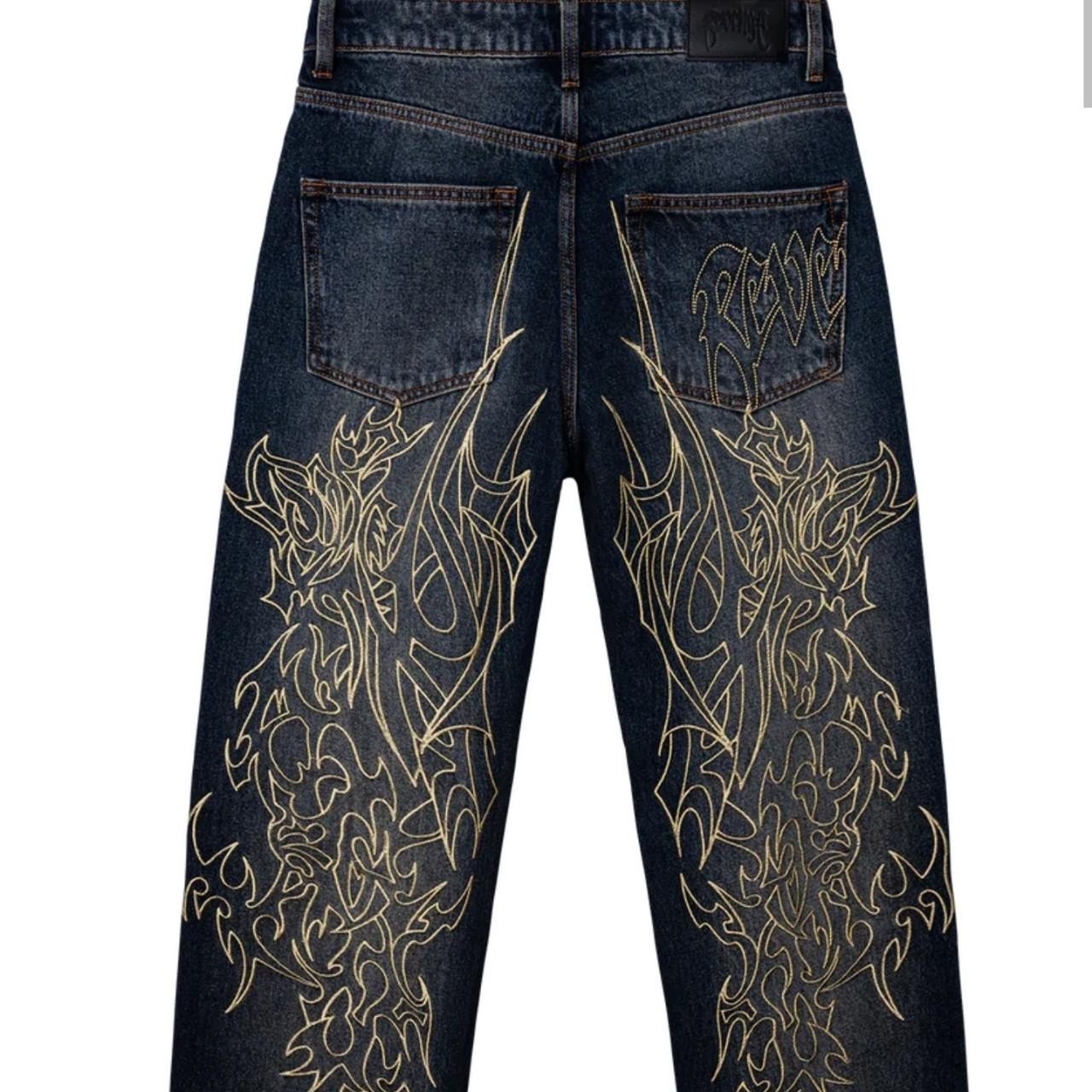 THUG CLUB - Tribal Tree Denim Pants | HBX - Globally Curated