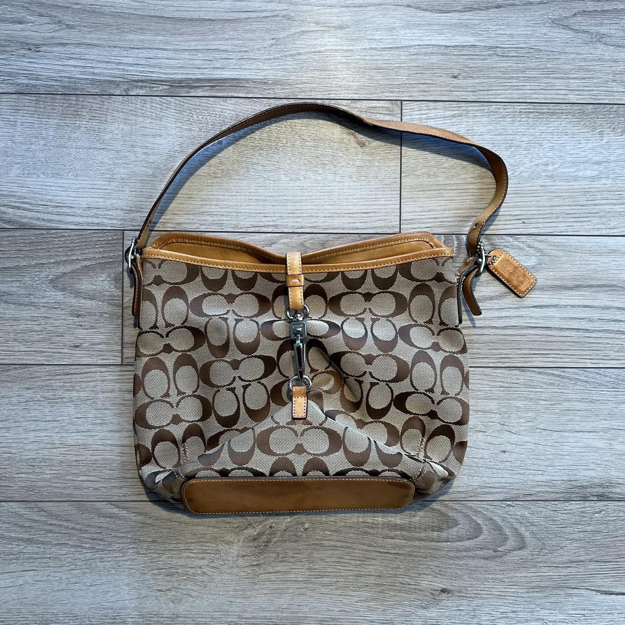 Small tan coach online purse