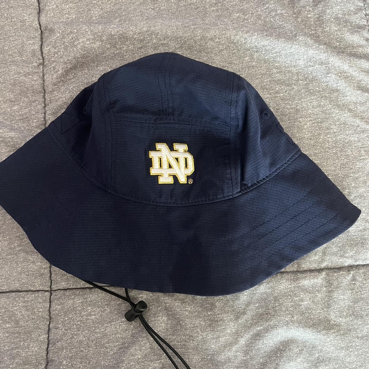 Notre Dame bucket hat Navy blue One size Depop