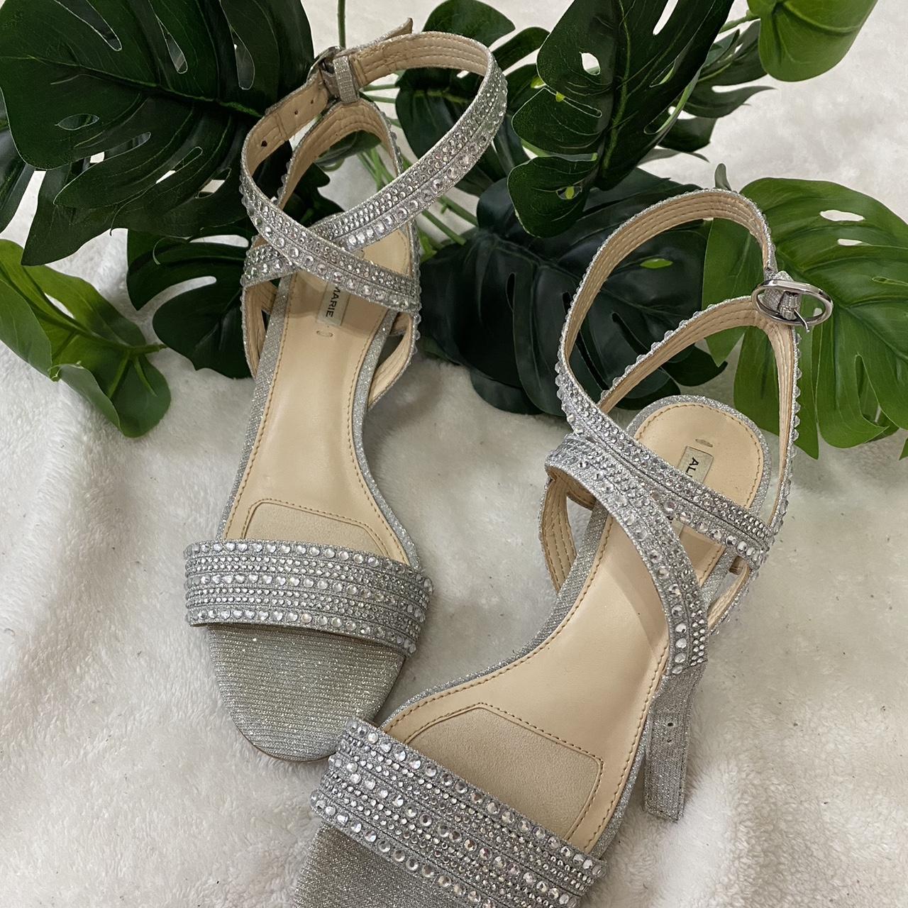 Silver diamond heels for on sale prom