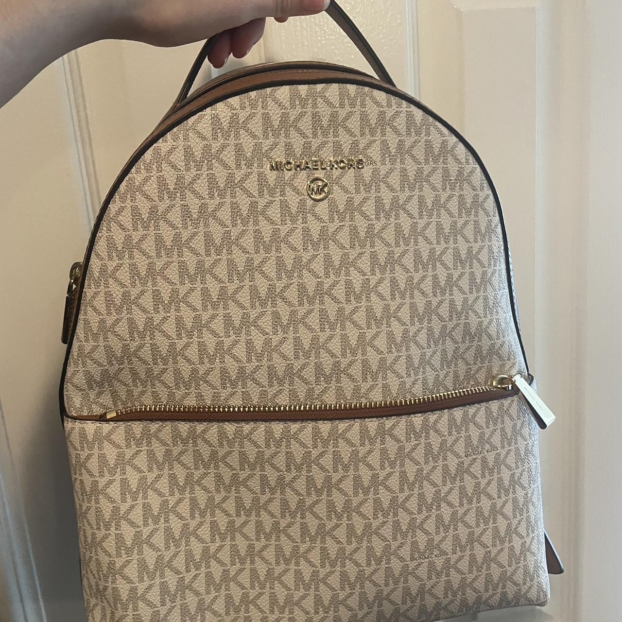 MICHAEL KORS Sheila Medium Logo Backpack VANILLA Depop