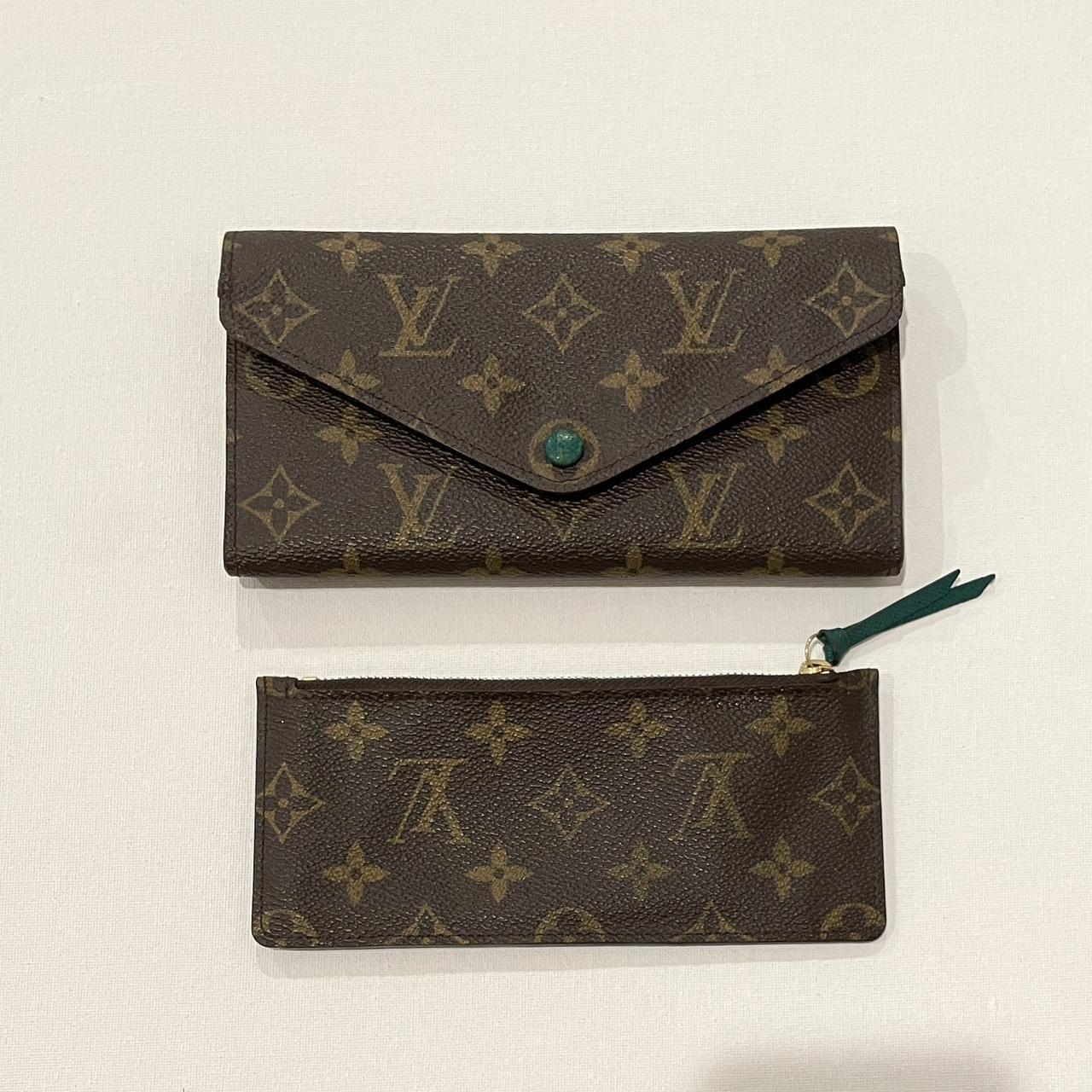 Louis Vuitton wallet Marvelous green color inside🍀... - Depop