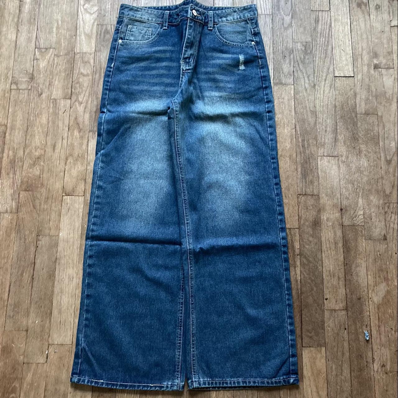 Baggy Faded Grunge Jeans Super Sick Baggy Faded... - Depop