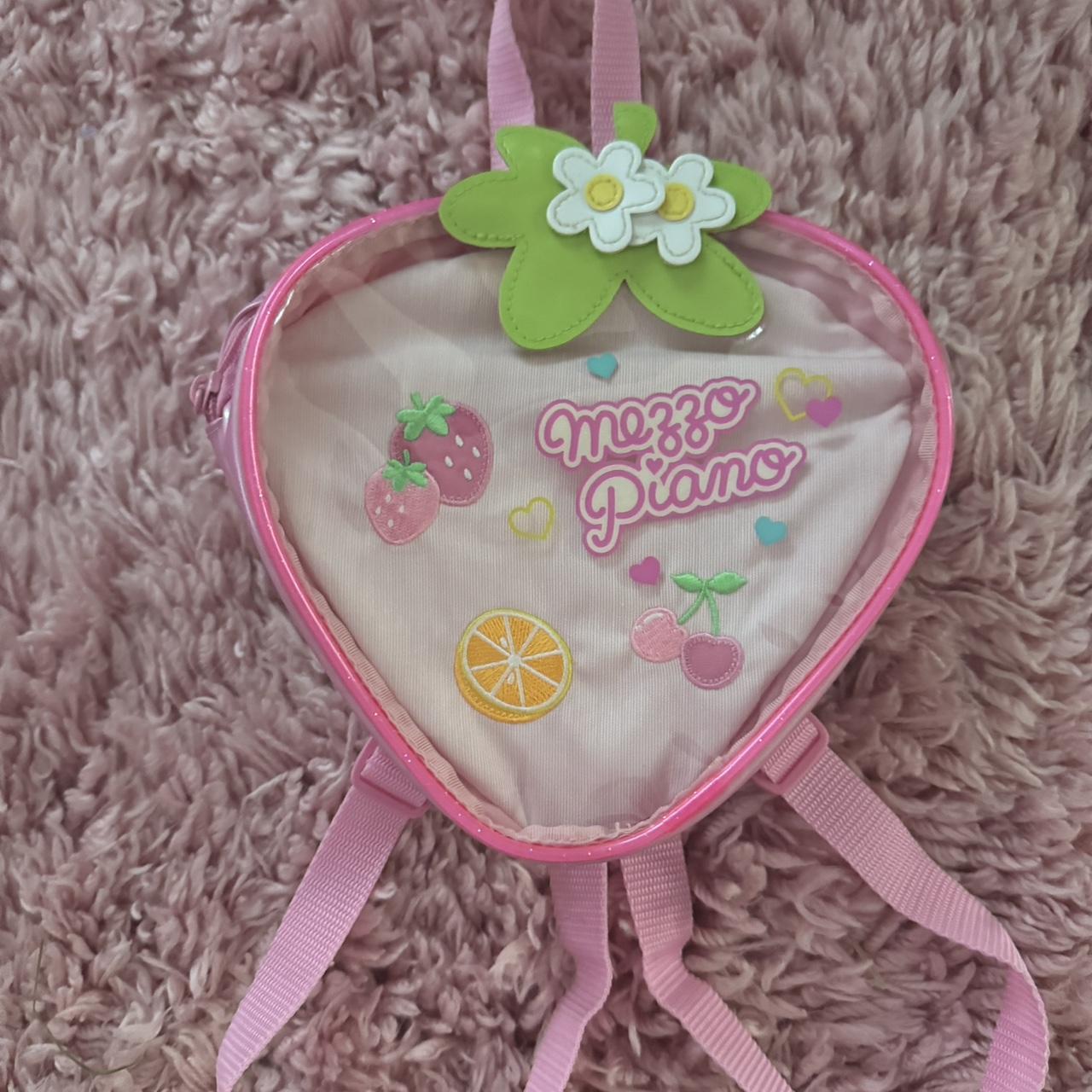 mezzo piano strawberry backpack #mezzopiano | Depop