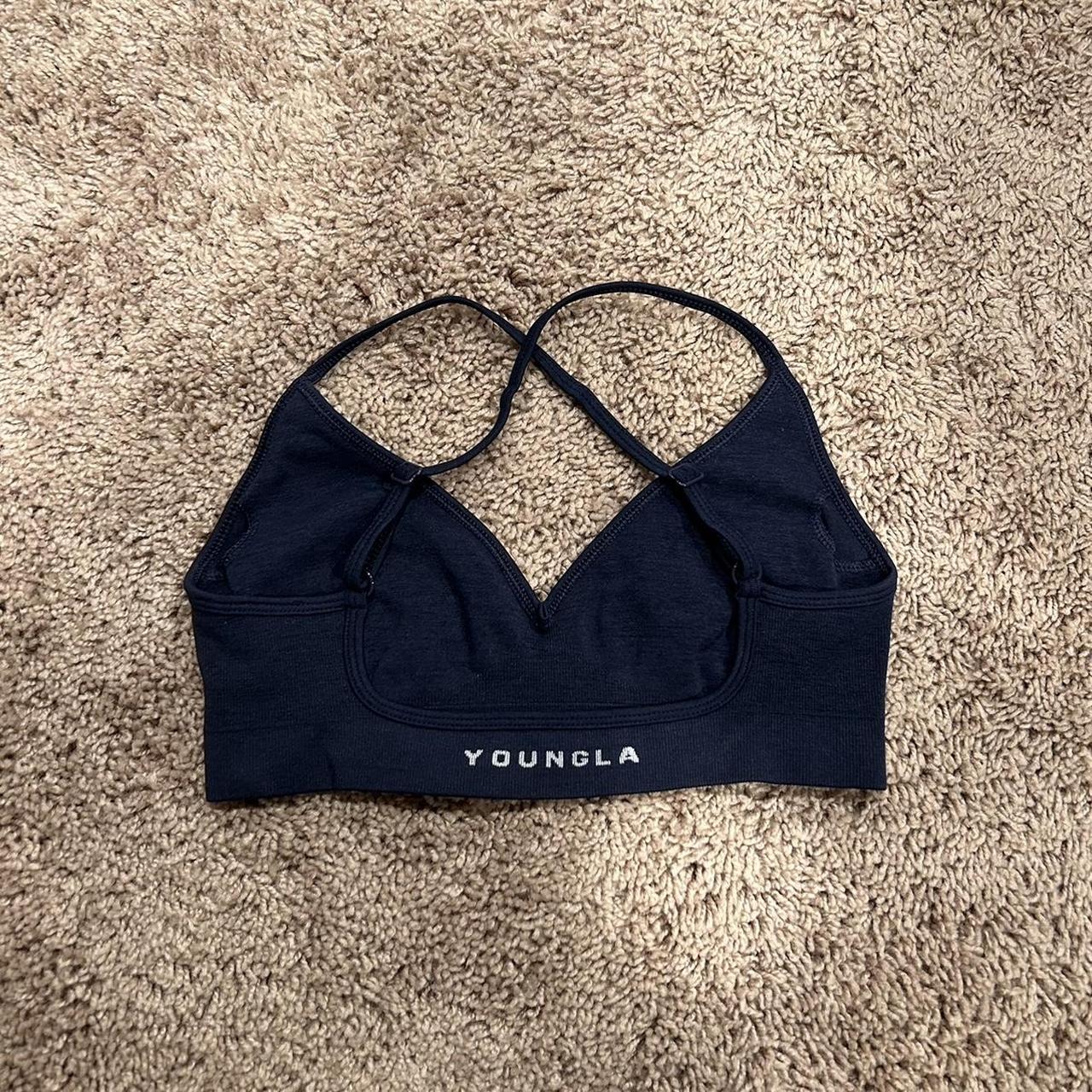 XS Midnight Blue Youngla Sports Bra. Cover photo is... Depop
