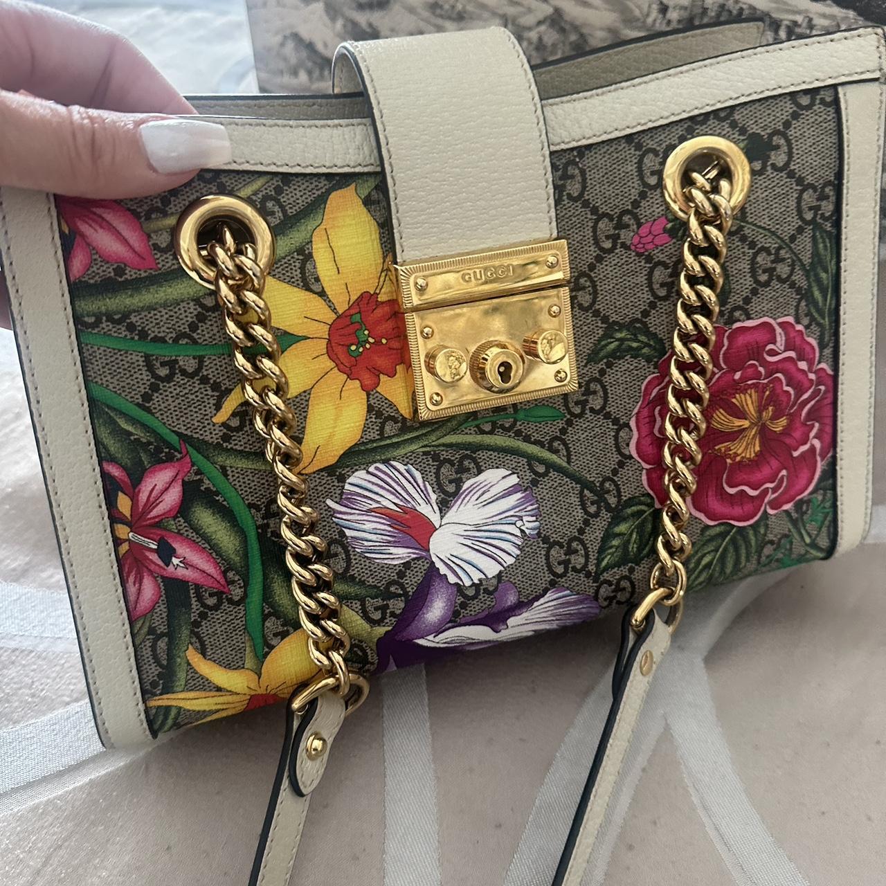 Gucci Padlock Floral Bag Gucci GG Foul A Beautiful