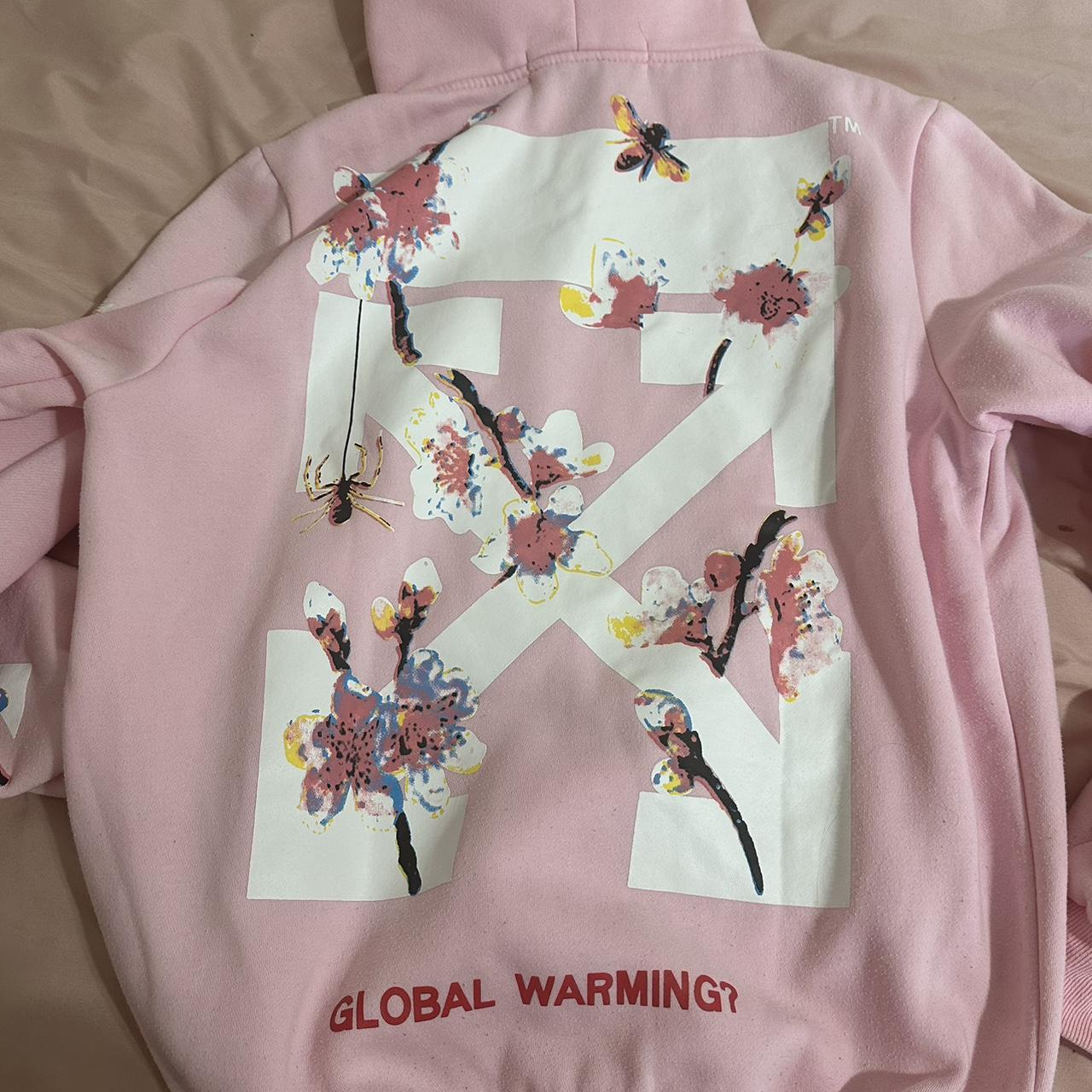 Off white hoodie worn a few times size small light. Depop