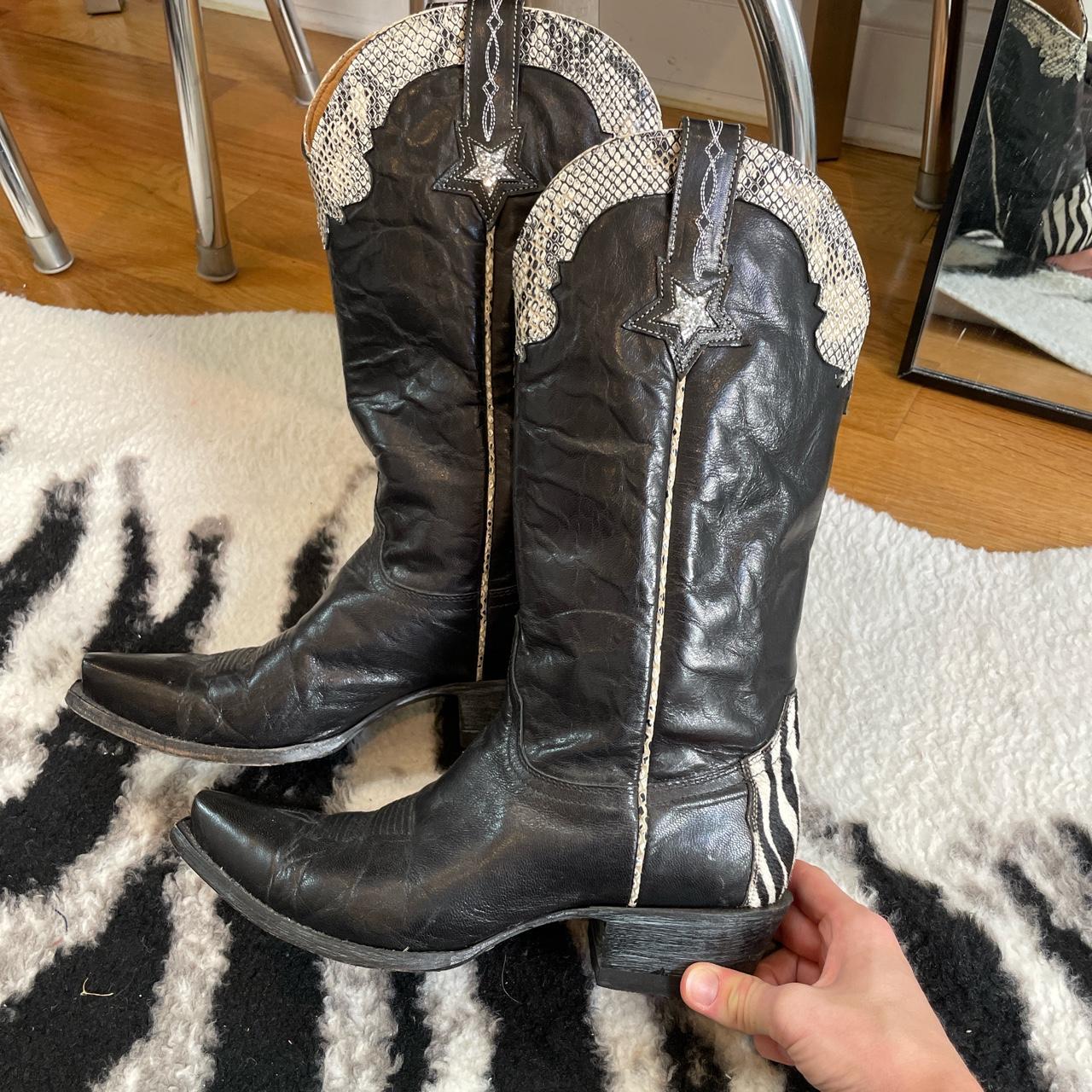 Zebra hotsell cowboy boots