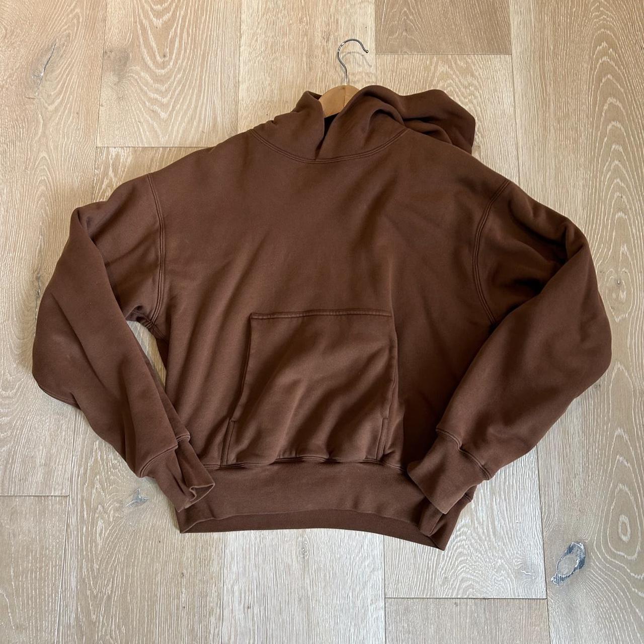 Yeezy x Gap Brown hoodie Size M, baggy cropped fit... - Depop