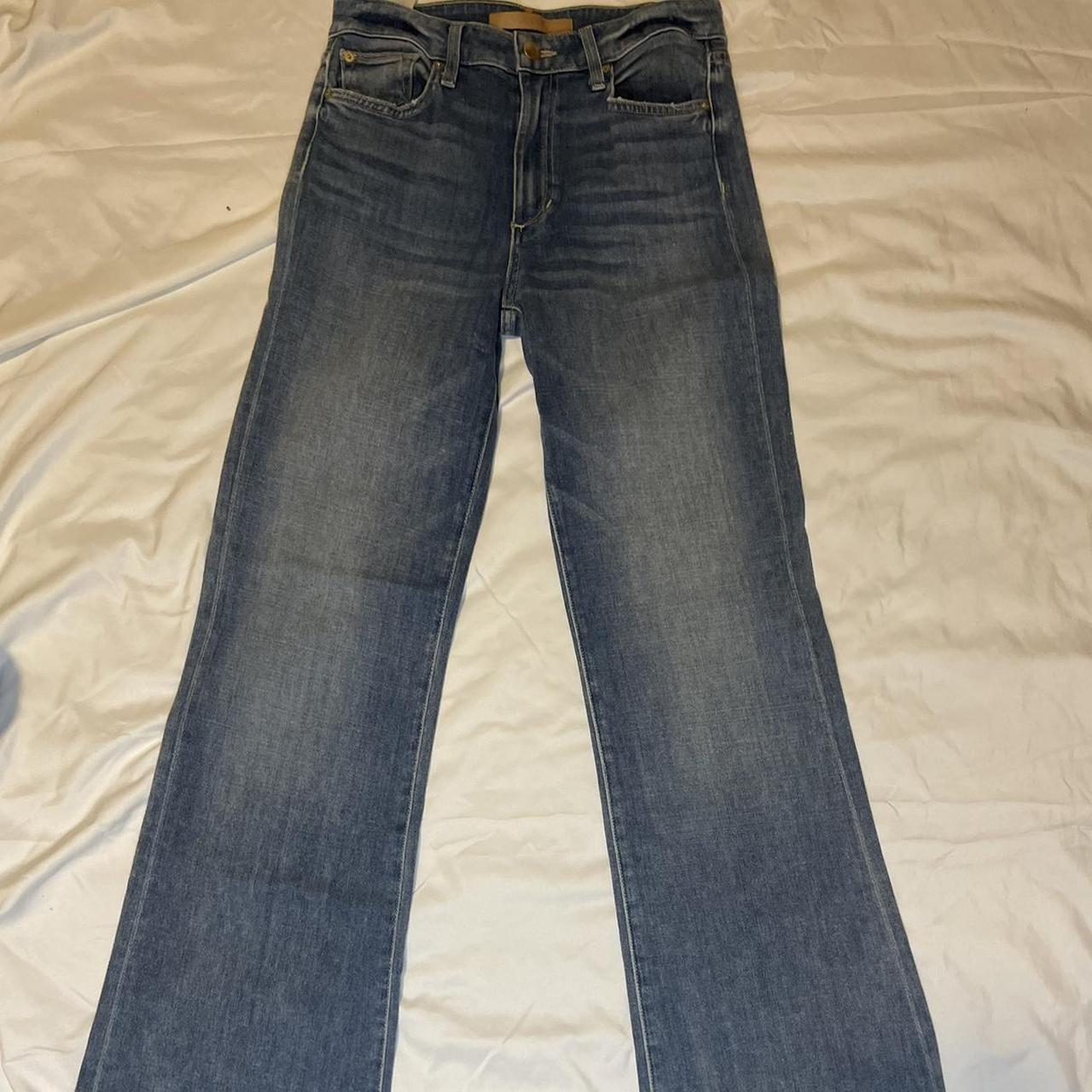 flare Blue bell bottom jeans Size 25 - Depop