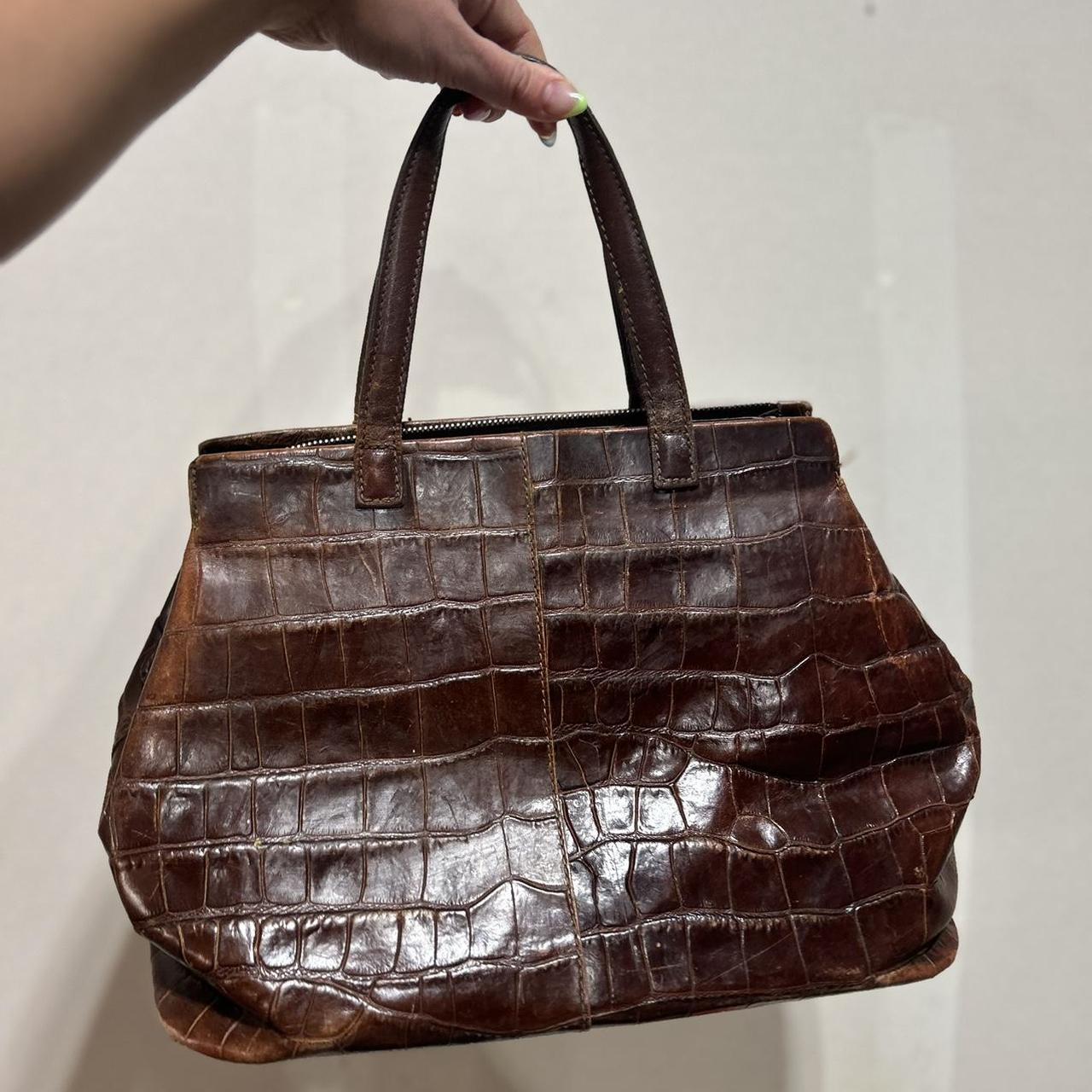 Vintage Monsac original crocodile leather