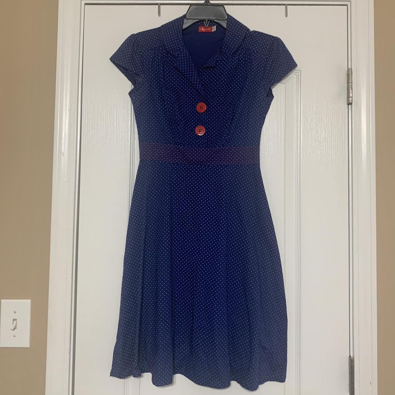 Ruby Rox Pinup Style Retro Sailor Dress ~ Size 3 ~... - Depop