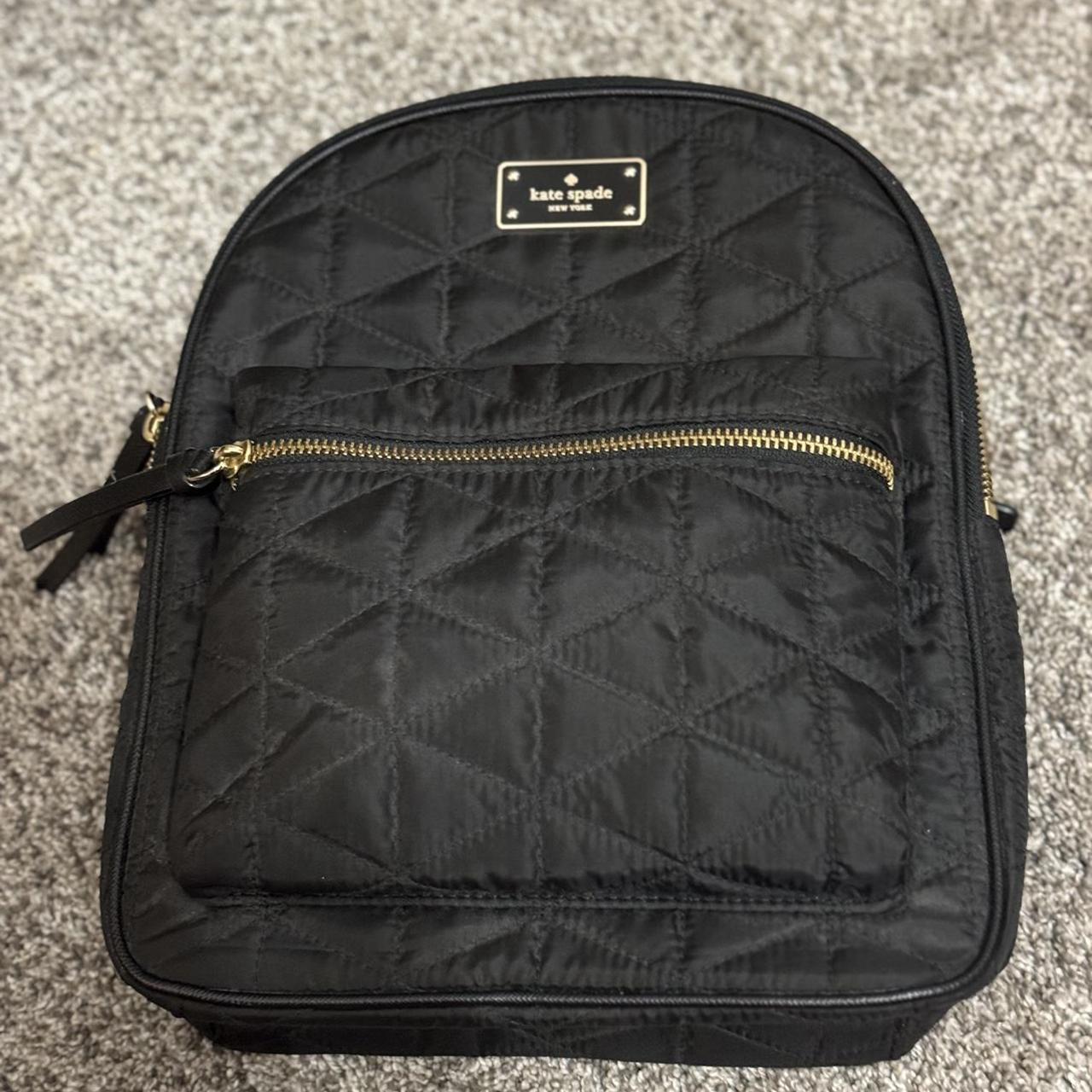 Kate spade black small bradley outlet wilson road quilted backpack