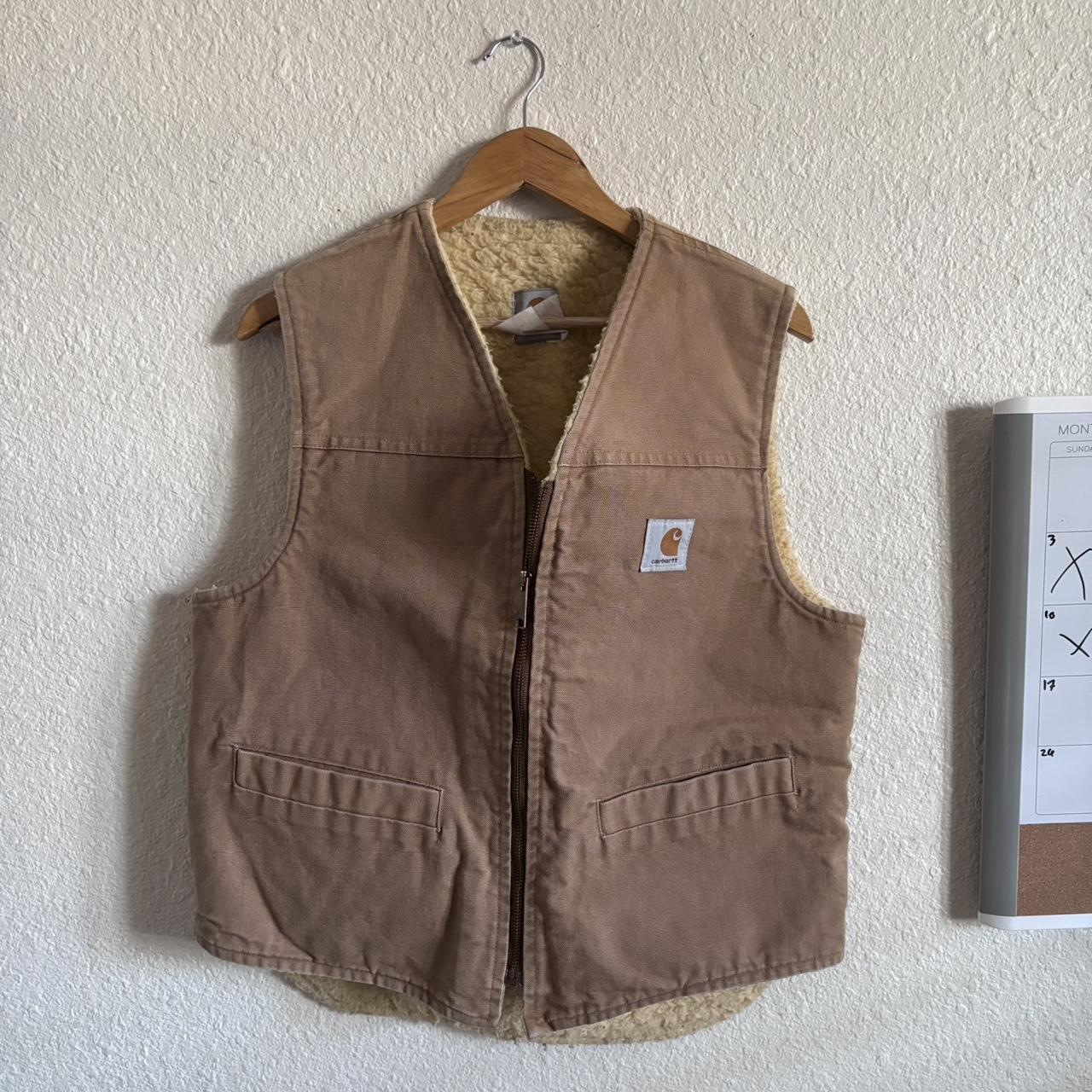 Tan Fishing Vest Vintage Garment / Men's L / Dope - Depop