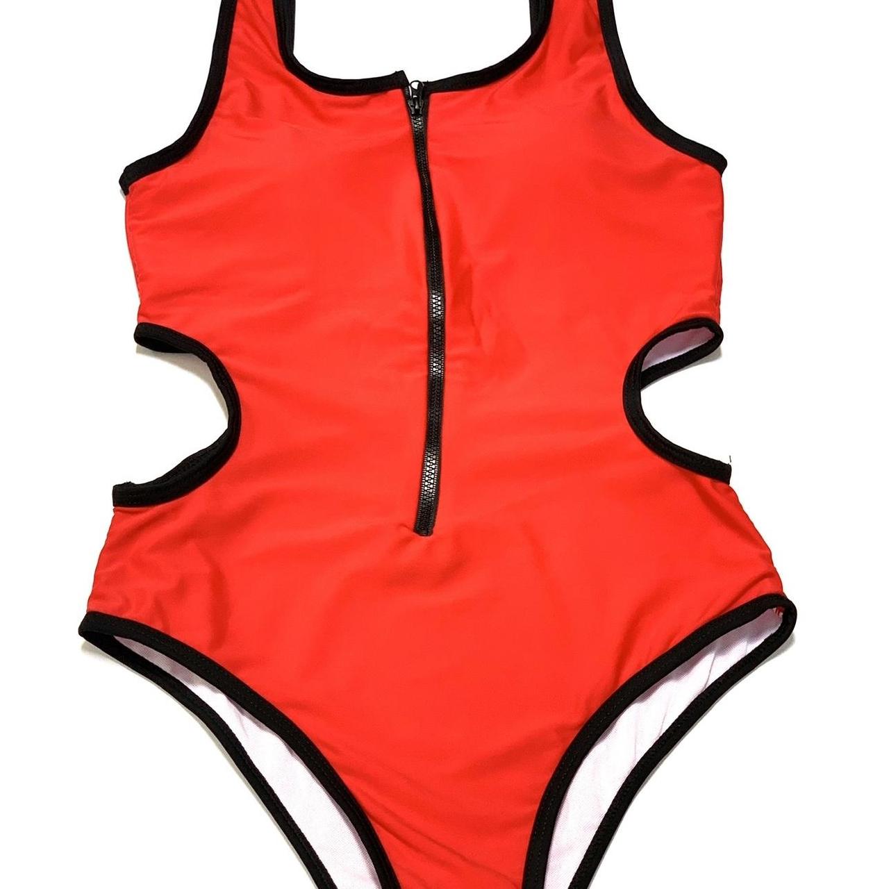 One piece red swimsuit - Depop