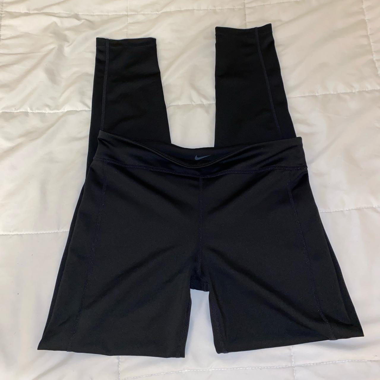 Nike Women's Dri-FIT Mid-Rise leggings in royal - Depop