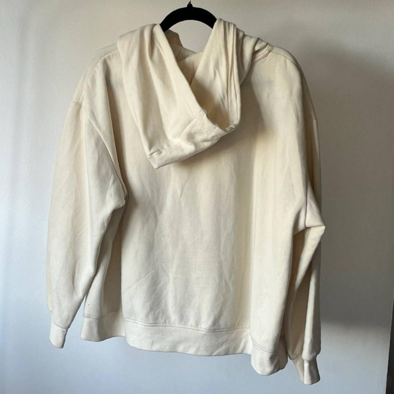 hoodie , loose , color is cream and quality is... Depop