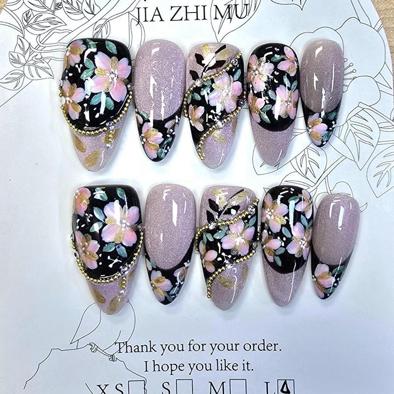 No brand multi colour nails