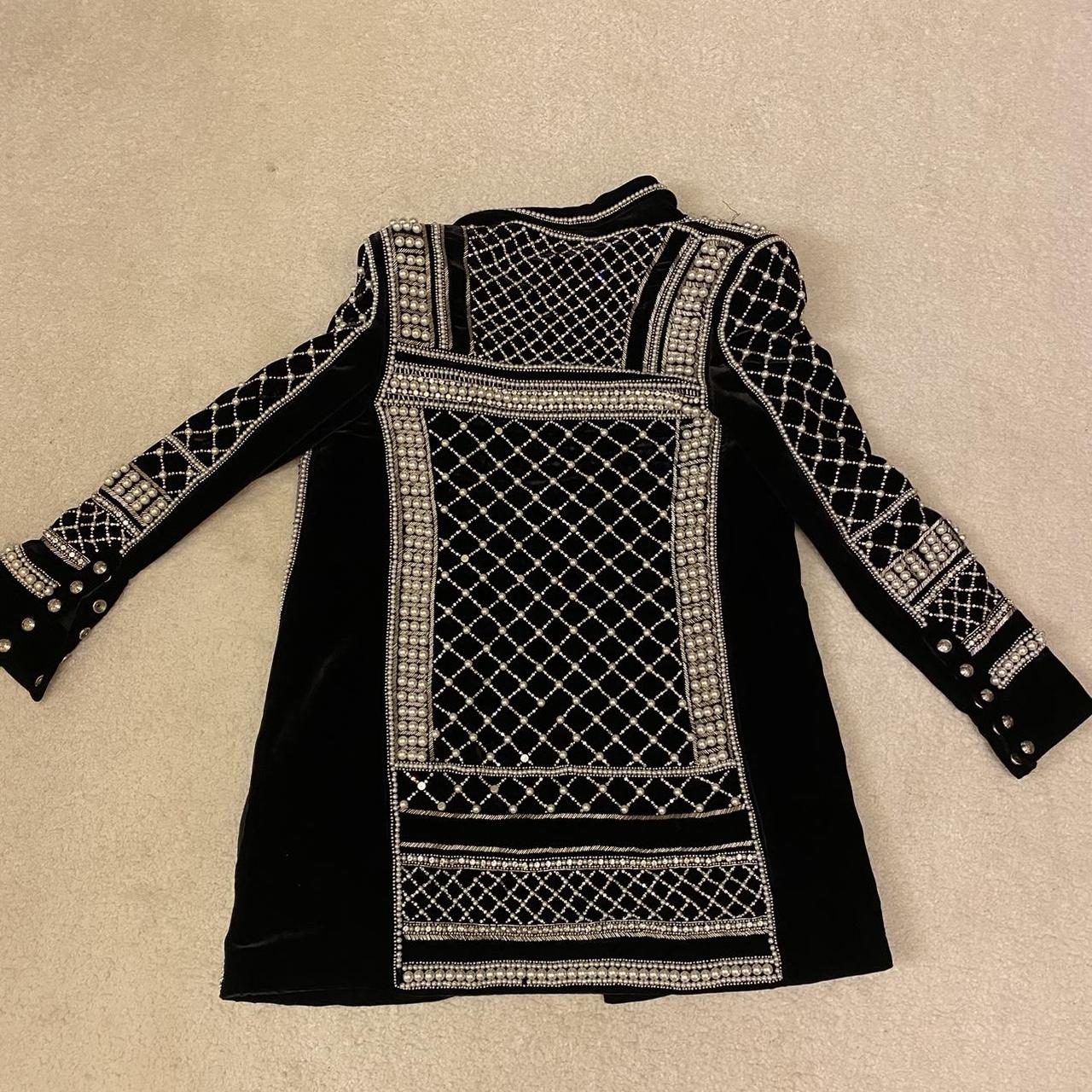 Balmain x H&M pearl jacket Size 34 Ask Depop
