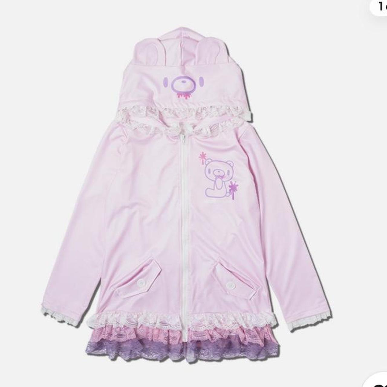 AC/DC rag sold out gloomy bear pink zip up hoodie,... | Depop