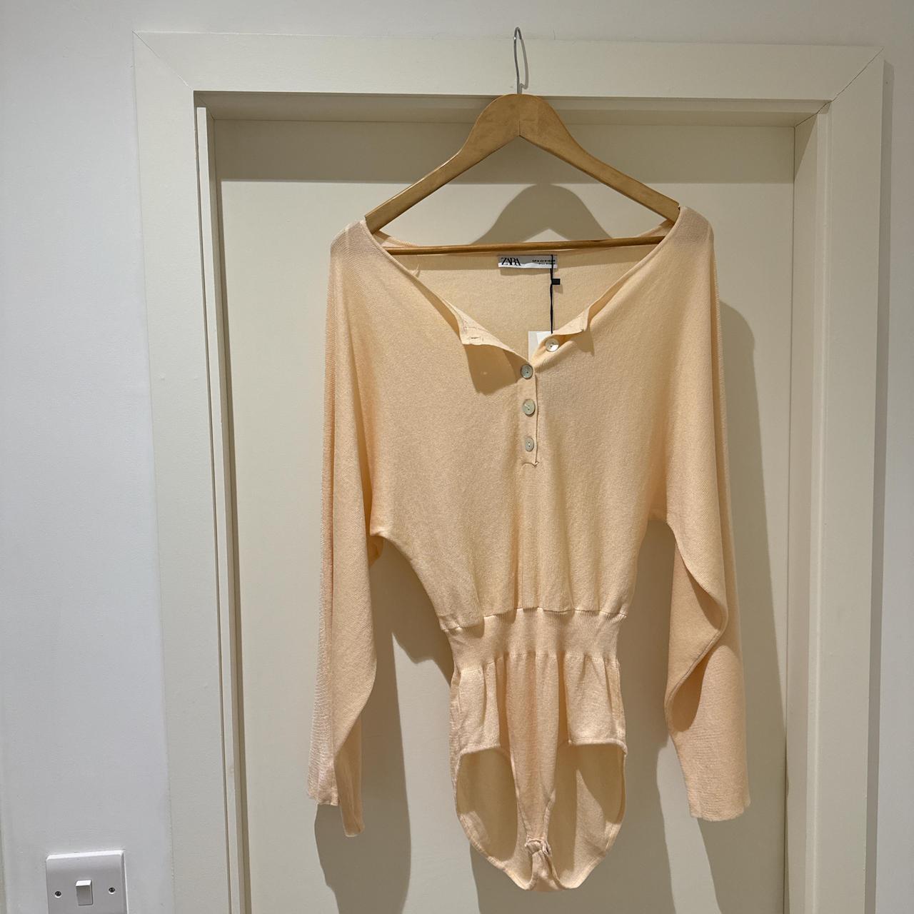 Zara newest Tan Knit Bodysuit Tank