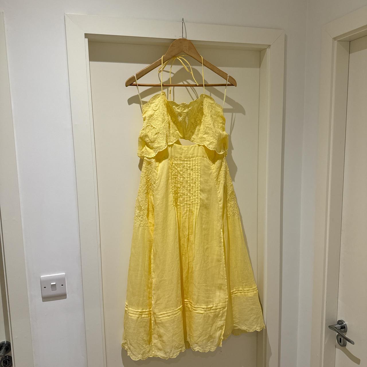 Reiss Nellie Embroidered Front Halterneck Depop