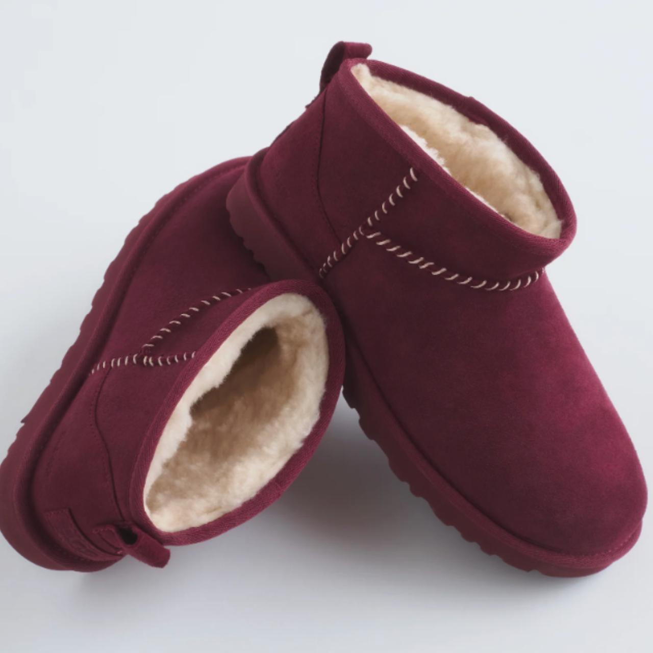 Womens burgundy clearance ugg boots