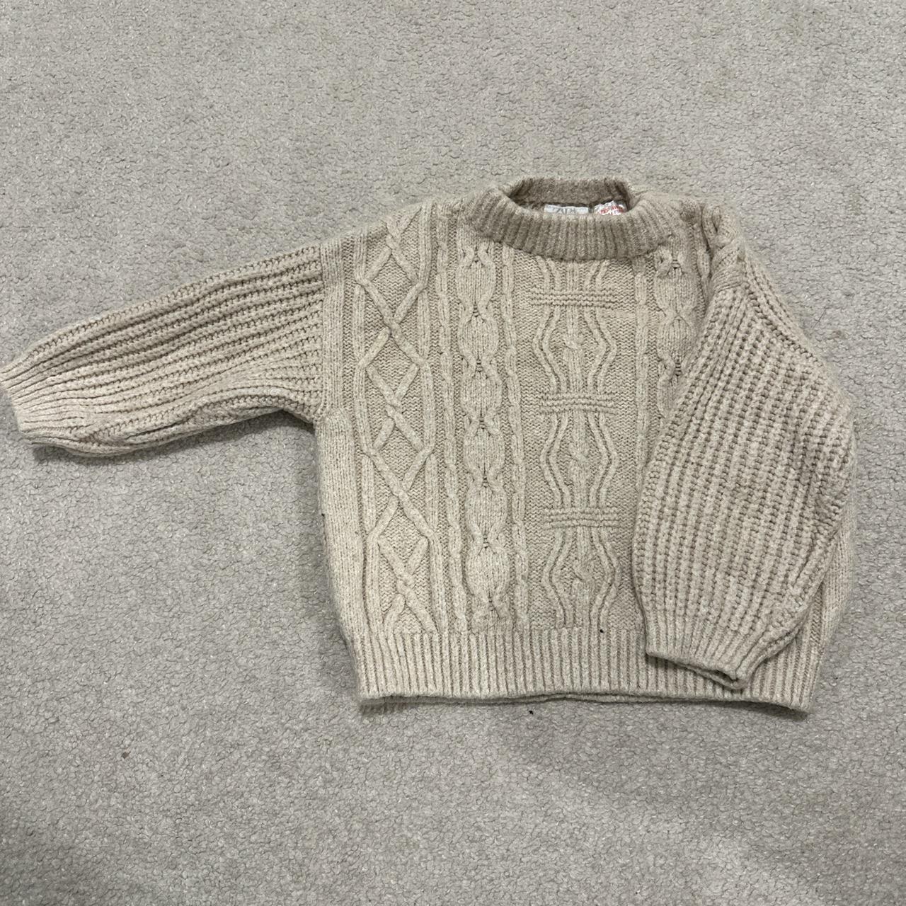 Zara Boys Cable Knit Jumper Size Months Depop