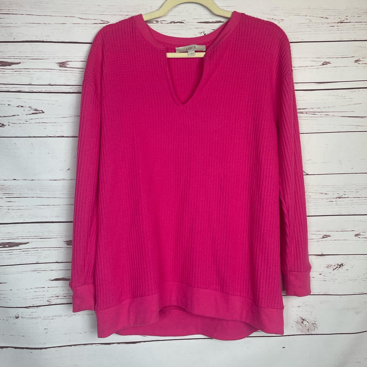 Loft hot 2025 pink sweater