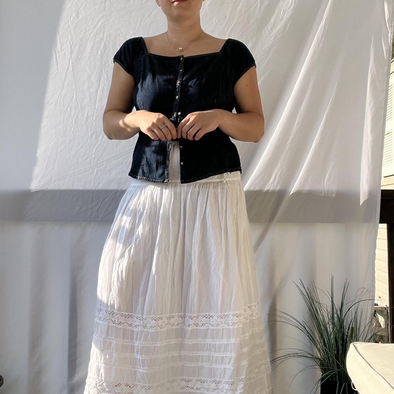 Lucky Brand Women's Skirt - White - L – White lac… - image 3