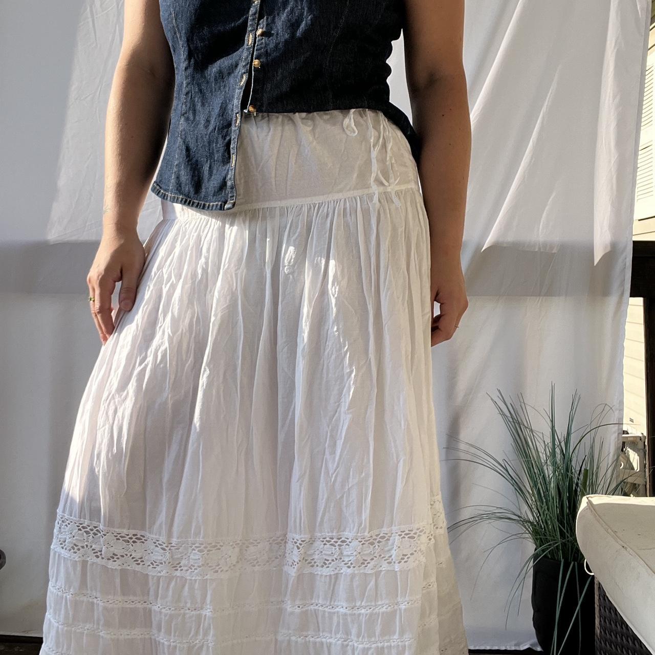 Lucky Brand Women's Skirt - White - L – White lac… - image 2