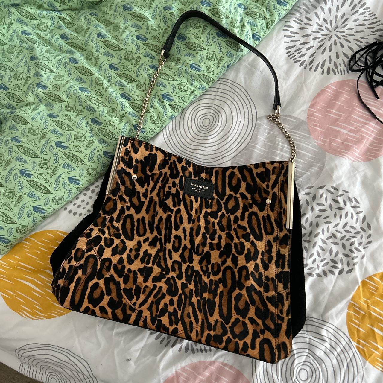 River island discount leopard print bag