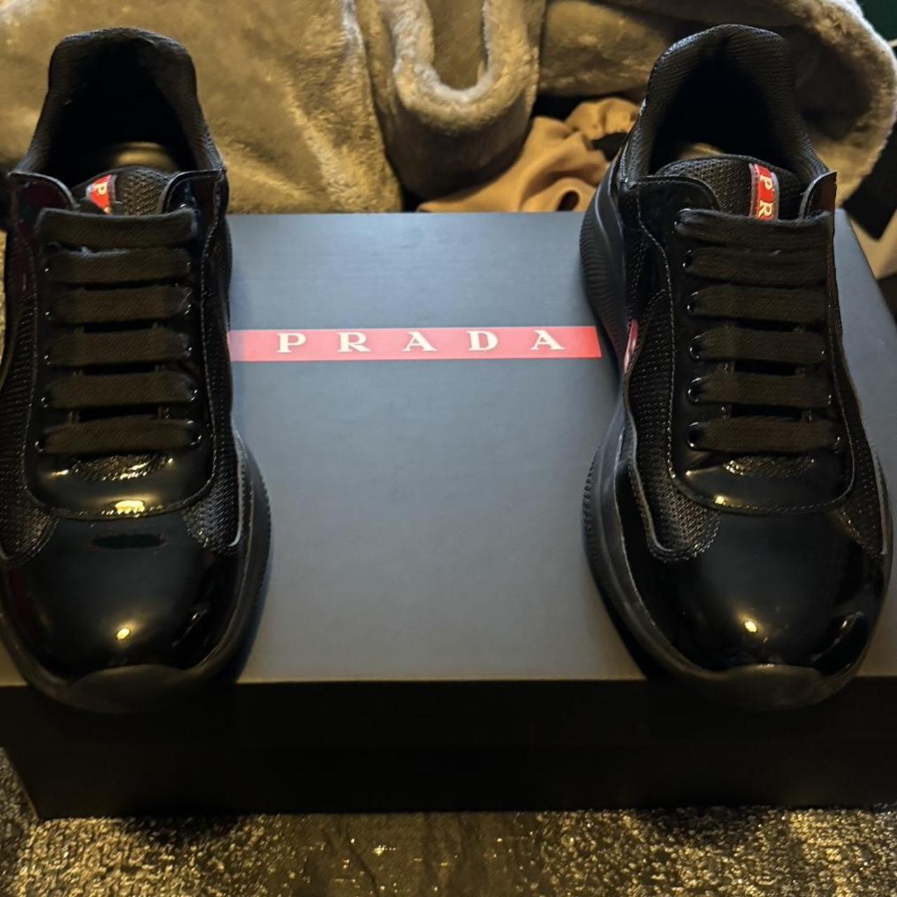 Size 5 (6.5 US MEN) Black Prada American Cup | Depop Size 5 (6.5 US MEN) Black Prada American Cup | Depop