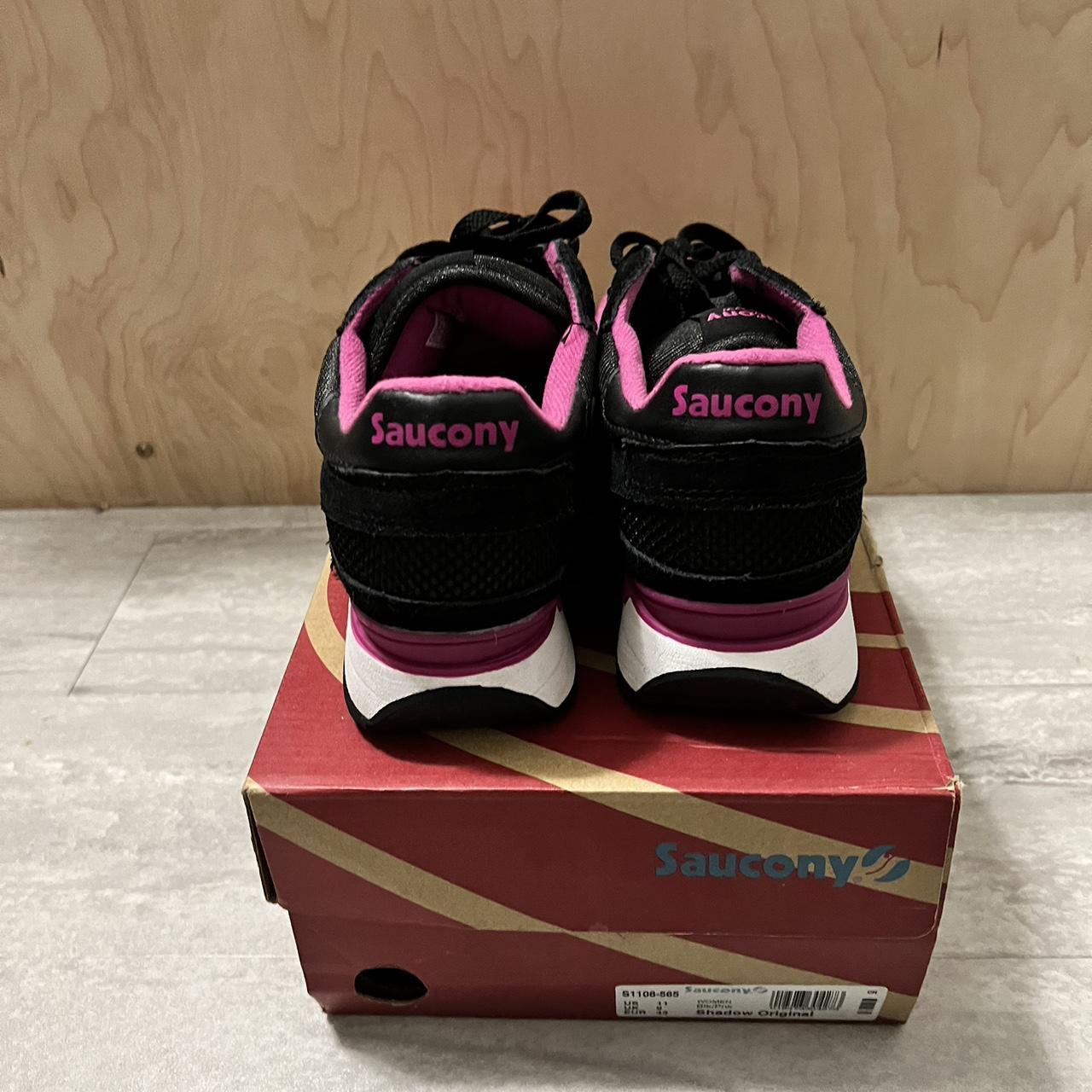 Saucony Shadow Original Suede Low Black Pink