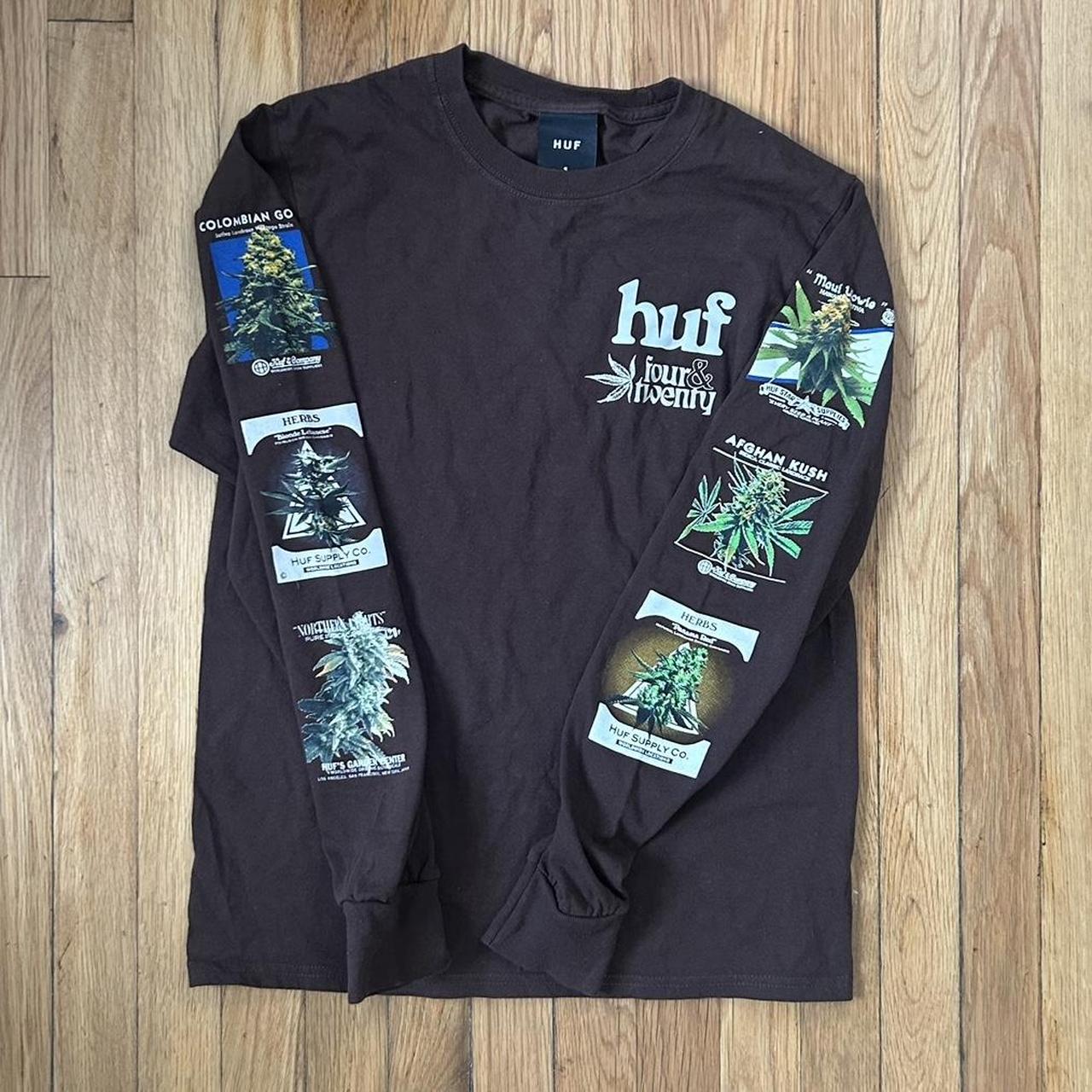 Huf 4/20 Long Sleeve T Brown Fit: Small Condition: | Depop