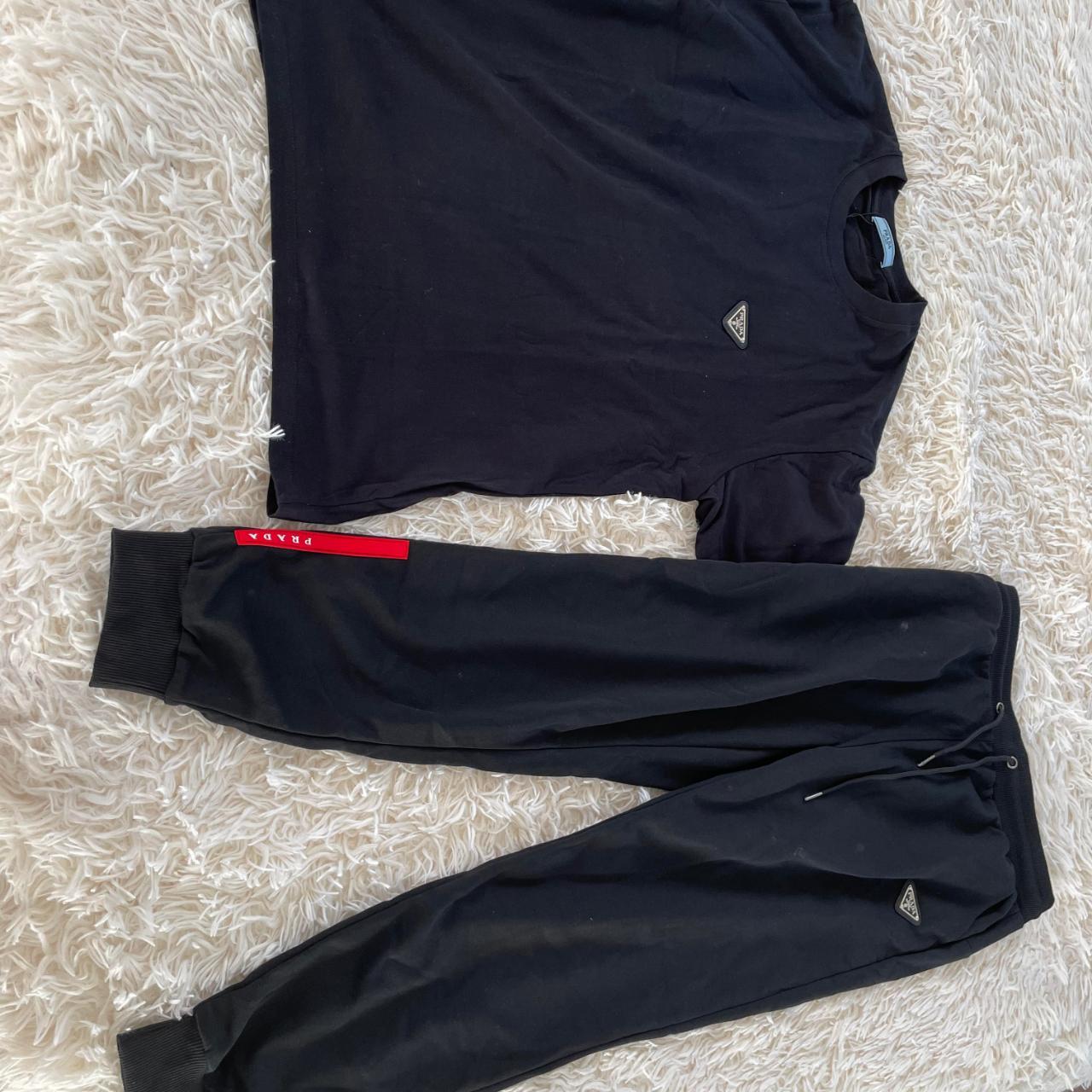 This is a Prada tracksuit. I have one available in... - Depop