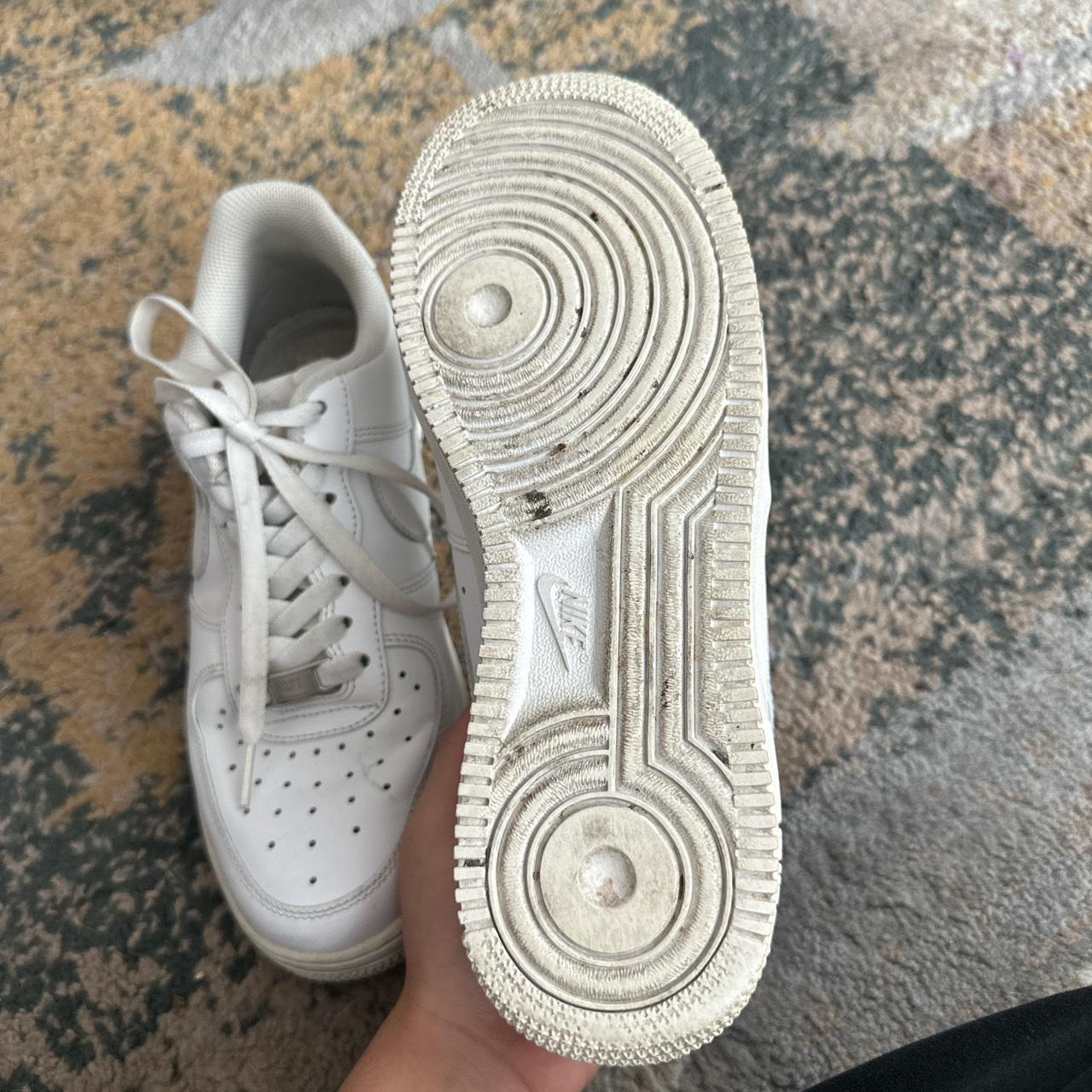 White Air Force shoes, worn few times, size 8.5 - Depop