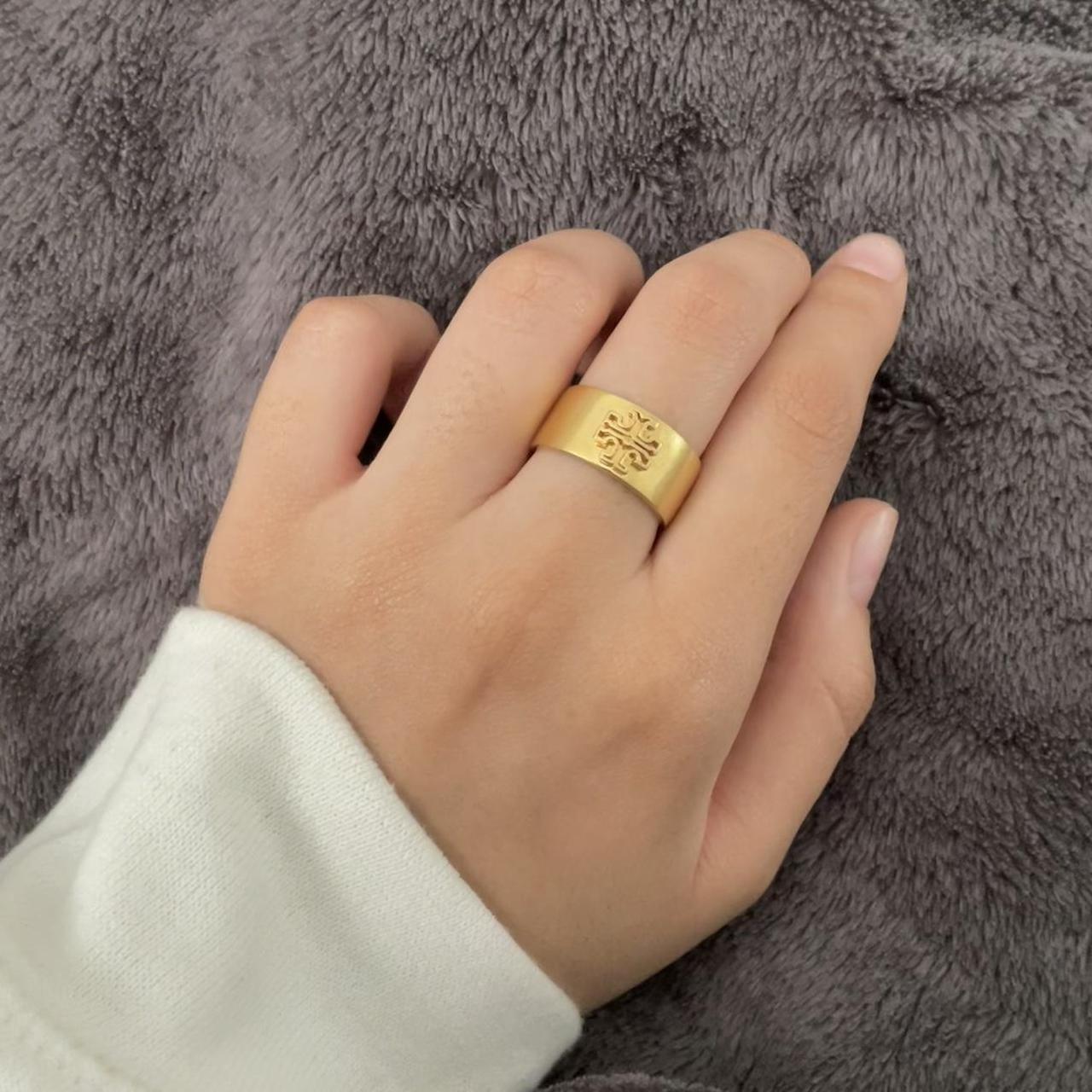 Authentic TORY BURCH GOLD RING, size 7 PERFECT... - Depop