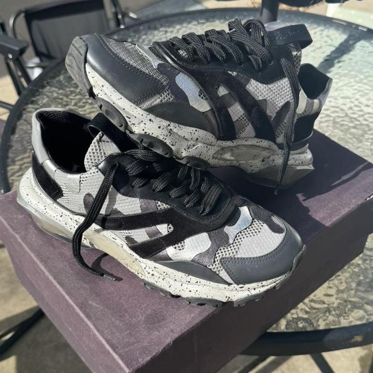 Mens valentino trainers grey best sale