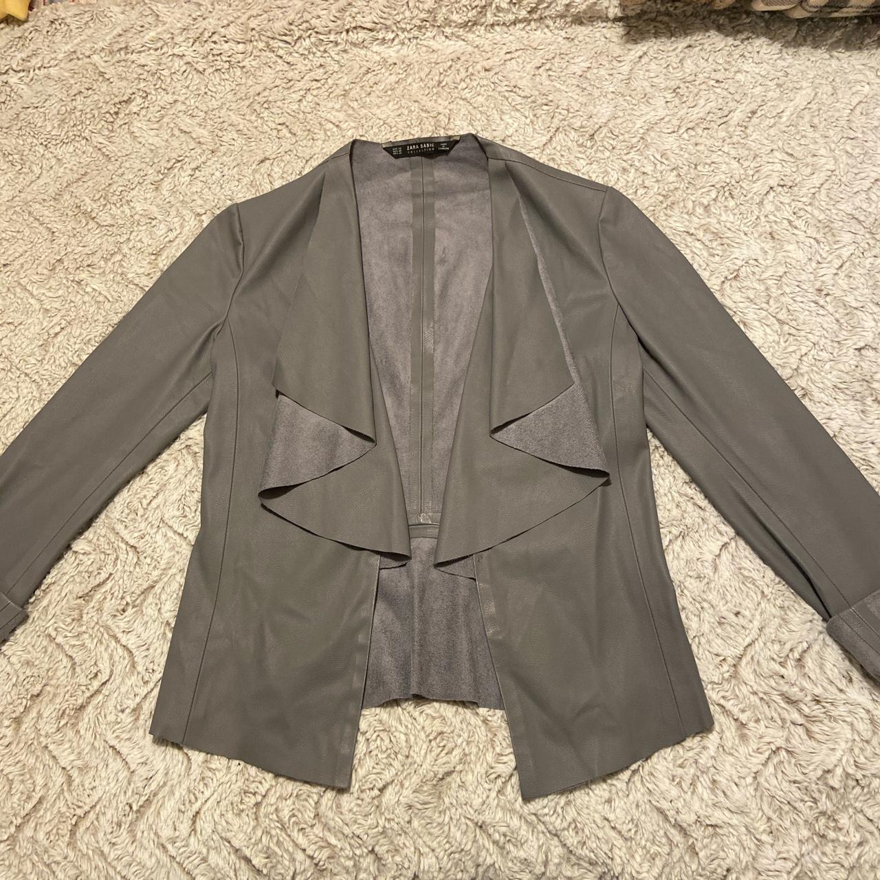 Zara Waterfall Lapel Jacket Wool Coat Waterfall Coat Zara Zara