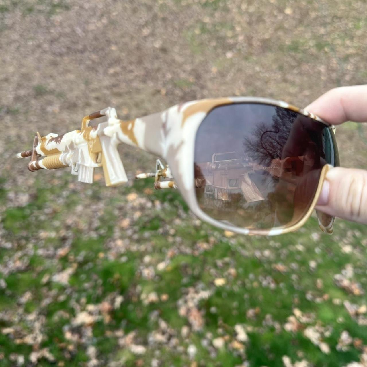 Jeremy Scott M16 Sunglasses Desert Camo | Depop
